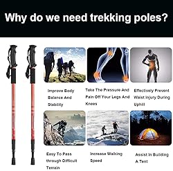 Aihoye Hiking Trekking Poles, 2 Pack