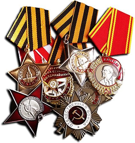 7x Order of Lenin , Red Star , Patriotic War , Red Banner &amp; Glory Russian Repro