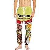 Keasmto 3D Ramen Chicken Noodle Soup Beef Pant Food Funny Trousers Men Women Cotton Novelty Pants