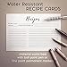 48 Elegant Black and White Recipe Cards from Dashleigh, 4x6 inches, Water-Resistant, Long-Lasting and in the Dashleigh Prestige Gift Collection