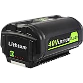 DV8DKV7 40V 6.0Ah Battery Replacement for Ryobi 40v Battery, 6000mAh High Capacity Compatible with Ryobi 40v Tools and Charge