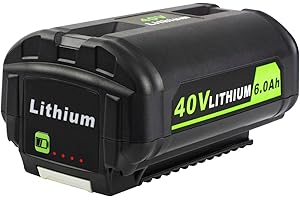 DV8DKV7 40V 6.0Ah Battery Replacement for Ryobi 40v Battery, 6000mAh High Capacity Compatible with Ryobi 40v Tools and Charger