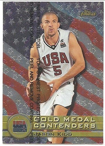 Jason Kidd 1999-00 Finest Team USA Gold Medal Contenders Card #227