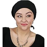 Hats Scarves & More Chemo Headwear Cancer Scarf 50+ UPF Sun Protection Pre Tied Headscarf Head Coverings Cotton Celeste