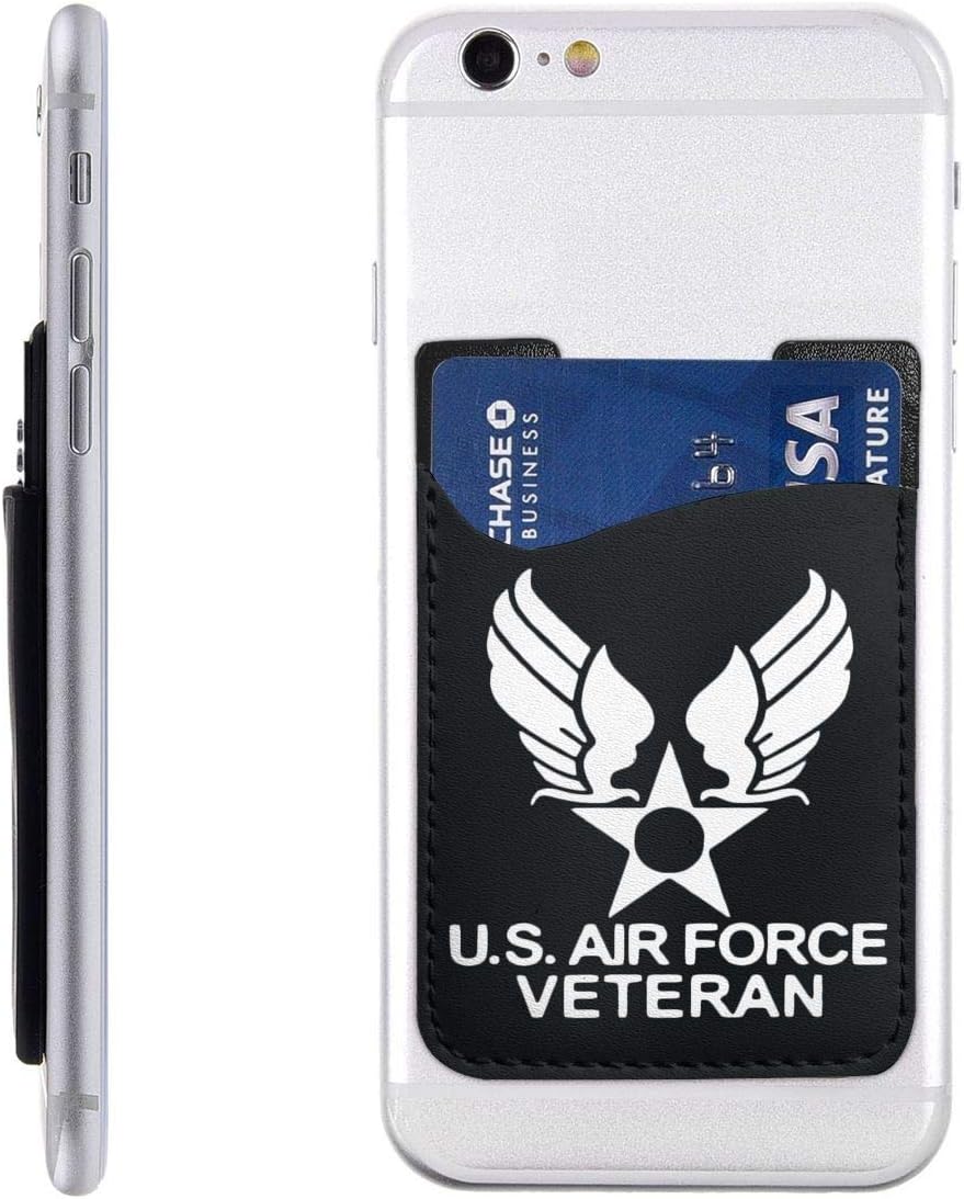 Us Air Force Veteran Ultra Slim Phone Pocket ID Credit Card Holder Sleeves Pouch Compatible All Smartphones