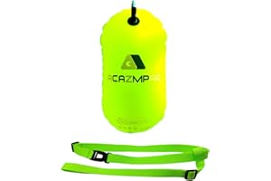 ACAZMPAR Swim Buoy for Open Water, Swim Bubble for Safe Swim Training, Swimming Triathletes, Kayakers and Snorkelers, Highly Visible Buoy Float