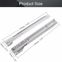 MroMax 10-inch Cold Rolled Steel Keyboard Slide