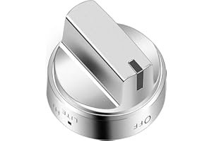 AMI PARTS Stainless Steel WB03X24818 Gas Stove Knob Replacement,Compatible with GE Stove knobs PS11729081 AP5989029 Replaceme
