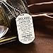 ZXOTTY My Son Never Forget How Much I Love Mom Mommy Dog Tag Military Air Force Navy Coast Guard Necklace Ball Chain Gift for Best Son Birthday Graduation Stainless Steel