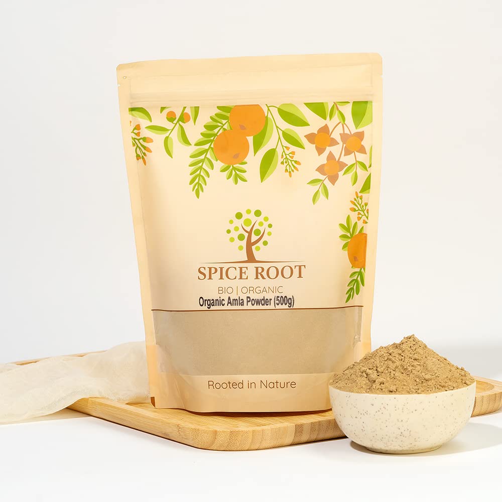 Organic Amla Powder 500g (Indian Gooseberry Powder) - Certified Organic, Premium Quality | Vegan | Ayurveda | Immunity Boost | Natural Vitamin C