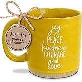 Lighthouse Christian Products Powerful Words Joy, Peace, Love 16 Ounces Coffee Cup Mug