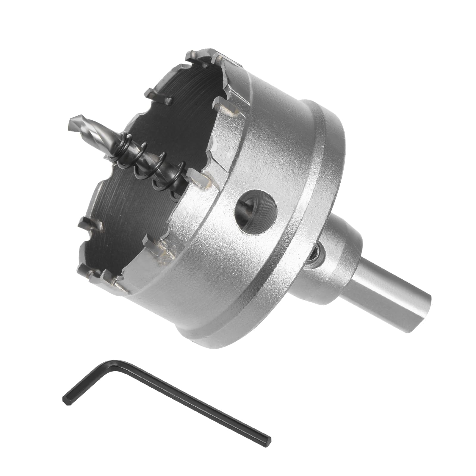 CoCud Hole Saw, 63mm Cutting Diameter, Carbide Tipped Tooth Hole Cutter Drill Bit - (Applications: for Stainless Steel Sheet Metal), 1-Piece