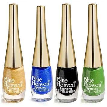 Blue Heaven Sparkle Eye Liner Combo of 4