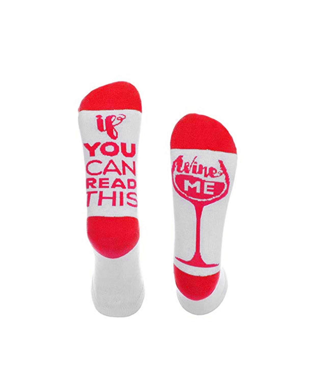 MAIKANONG Crew Socks Cotton Novelty Knitted Socks for Women Men Unisex 1-3 Pack Word Socks