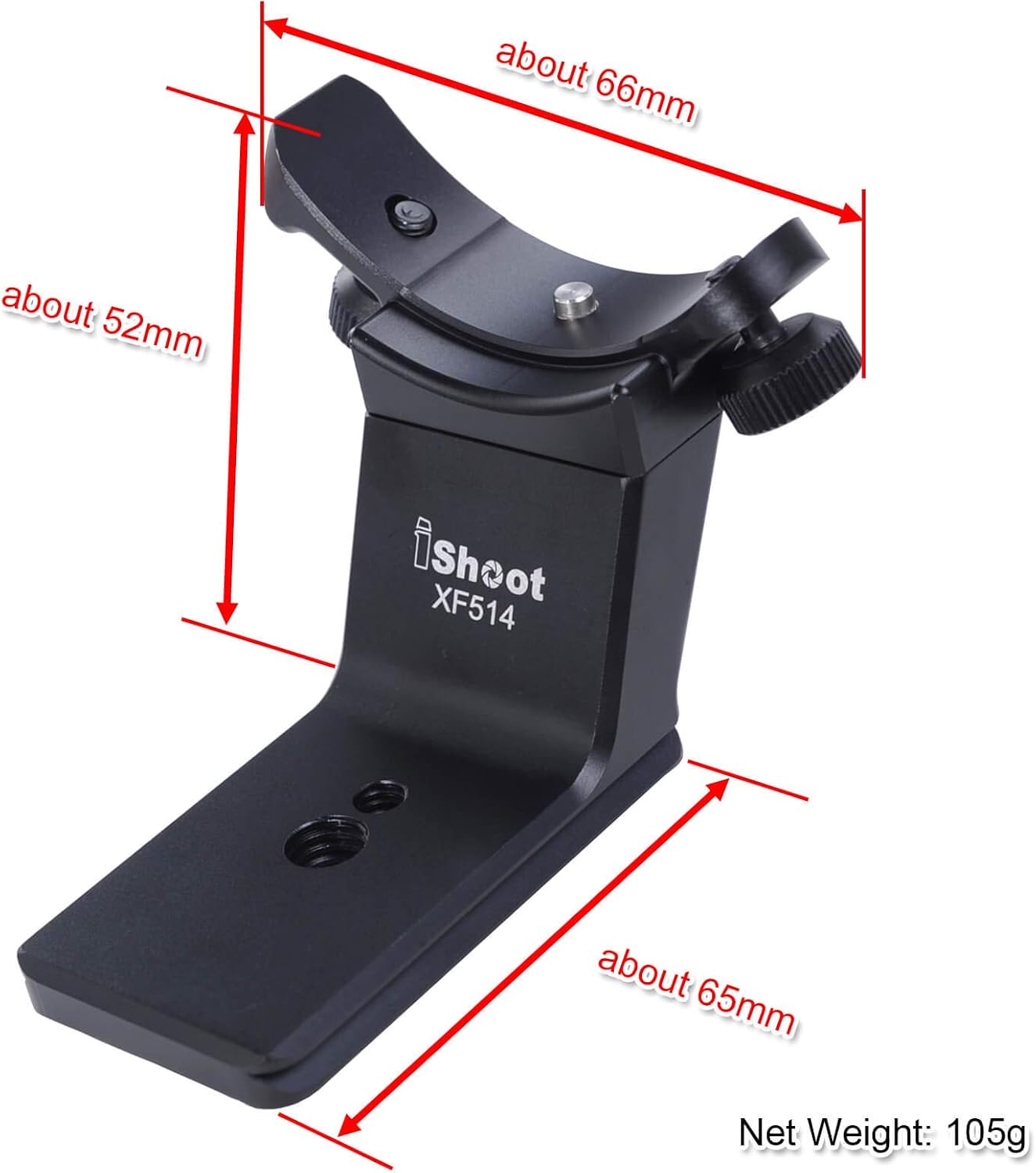 iShoot Metal Lens Collar Replacement Base Foot Stand Adapter for Fuji XF 50-140mm F2.8 R LM OIS WR Telephoto Lens Tripod Mount Ring-Bottom is Camera Quick Release Plate Feature - Image 4
