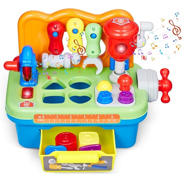 Amazon.com: Playskool Tap 'n Spin Tool Bench Activity Toy