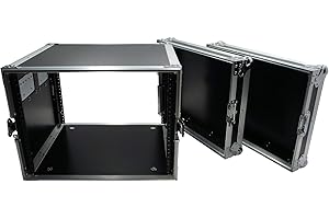 Harmony Audio HC8UAD DJ Flight Amp 8U Rack Space Road Travel Amplifier Case