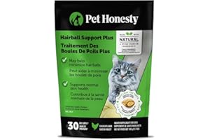 Cat Hairball Support Crunchy & Creamy Chews, Hairball Remedy Treats, Cat Furball Treatment, Supports Skin & Coat, Vitamins fo
