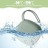Aolso Silicone Dummy Holder Case Green, Portable Pacifier Organizer view 6