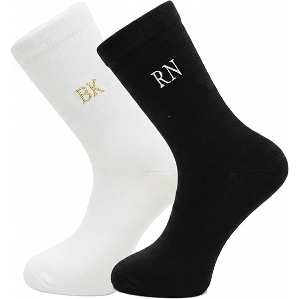 custom embroidered dress socks Amazon.com: Noni Customizable Text Socks
