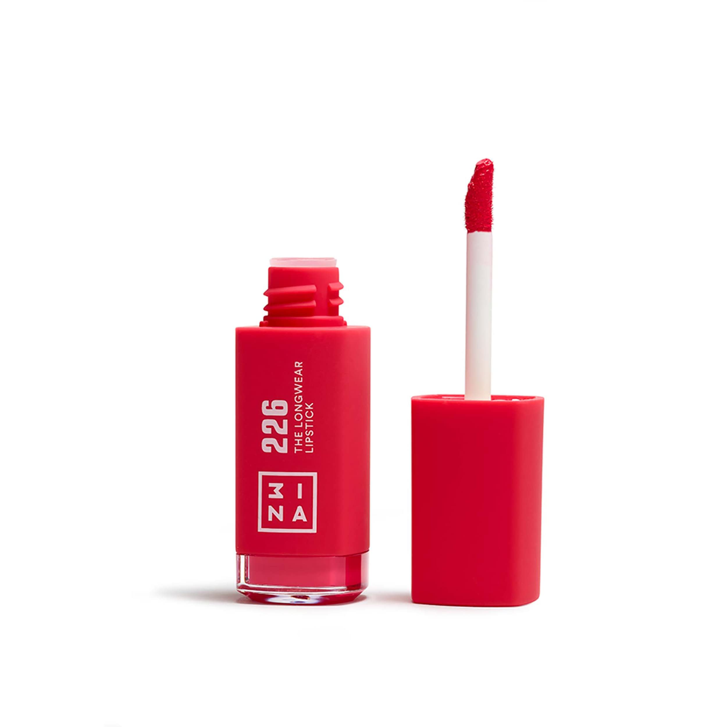 3INA MAKEUP - The Longwear Lipstick 226 - Coral Long Lasting Lipstick - Matte Liquid Lipstick with Hyaluronic Acid