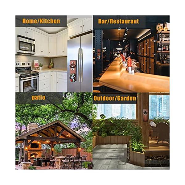 Bottle-Opener-Wall-MountedMagnetic-Beer-Bottle-Openers-with-Auto-Catch-CapsNovelty-Beer-Gifts-for-Dad-Him-Men-Husband-Beer-LoverCool-Gadget-Perfect-for-Kitchen-FridgeBarMan-CaveHome-PubGarden Magnetic Beer Bottle Opener Wall Mounted with Catcher, Novelty Beer Gift Ideas for Men Dad Husband Him, Cool Gadgets for…