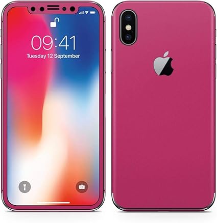 Amazon Iphonex アイフォン X 全面スキンシール フル 背面 側面 正面 液晶 ステッカー スマホカバー ケース 保護シール スマホ スマートフォン その他 シンプル 無地 紫 0060 スキンシール 通販