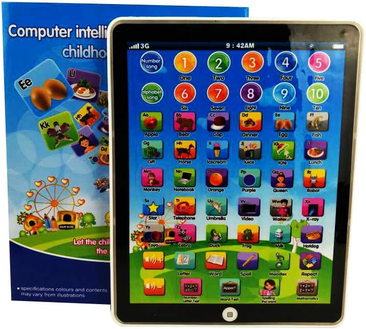 Beesclover Pour Enfants Mini Faux Ipad Jouet Intelligent Early Educational Learning Jouer Tablette Jouets De Noel Cadeau Danniversaire Pour Filles Garcons Bebe Dapprentissage Jouets D Activite Et De Developpement Jeux Et Jouets Zwembaddebeemd Nl