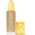 Kosas Revealer Skin-Improving Foundation with SPF 25 Protection - Hydrate, Brighten, Soothe, Plump, Protect Skin - Smoothing Texture, Natural Finish and Clean Formula - Light Medium Neutral Olive 210