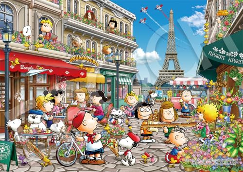 エポック社（EPOCH） 108ピース ジグソーパズル PEANUTS スヌーピー イン パリ （18.2×25.7cm） 02-237 のり付き ヘラ付き 点数券付き