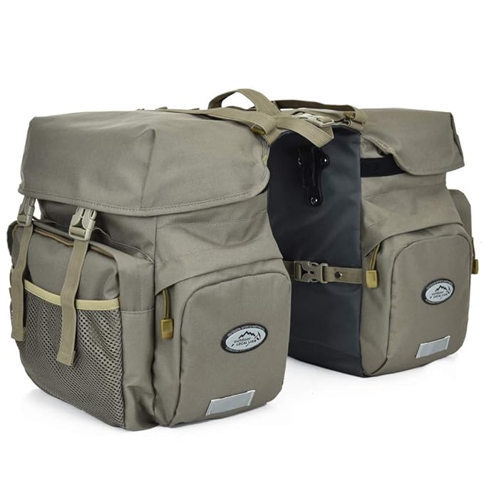 50L Bike Panniers Bag Waterproof Rear Seat Bicycle Bag Trunk Bags