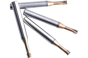 CNC 60 Degree Tungsten Steel Three Row Thread Milling Cutters NO. 1-72 3-56 10-32 UNF Fine Thread Mill Cutter 1/4-28(NO.10-32