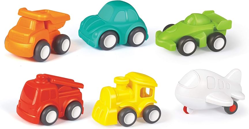 Amazon Zoostliss 幼児用車玩具 6パック 車のおもちゃの車 車輪付き 都市交通 1歳以上 プッシュゴーベビー玩具 慣性玩具 早期教育幼児用おもちゃ 1 2歳 男の子 女の子 手押し車 プルトイ おもちゃ