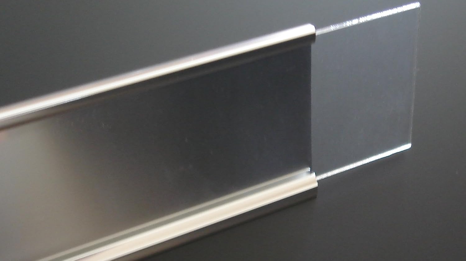 2x8 Wall Name Plate Holder With Clear Plastic Insert (Make Your Own