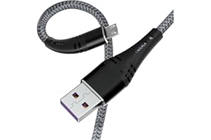 LUCKYASIN Android 3 Foot Micro USB Cable, 3-Pack Fast Charger, Micro USB Nylon Braided Charging Cord for Samsung Galaxy S6 S7 Edge, Moto G5 G5S Plus, Sony Xperia Z3 Z5 Note 6/5, Kindle,PS4 and More(Grey)