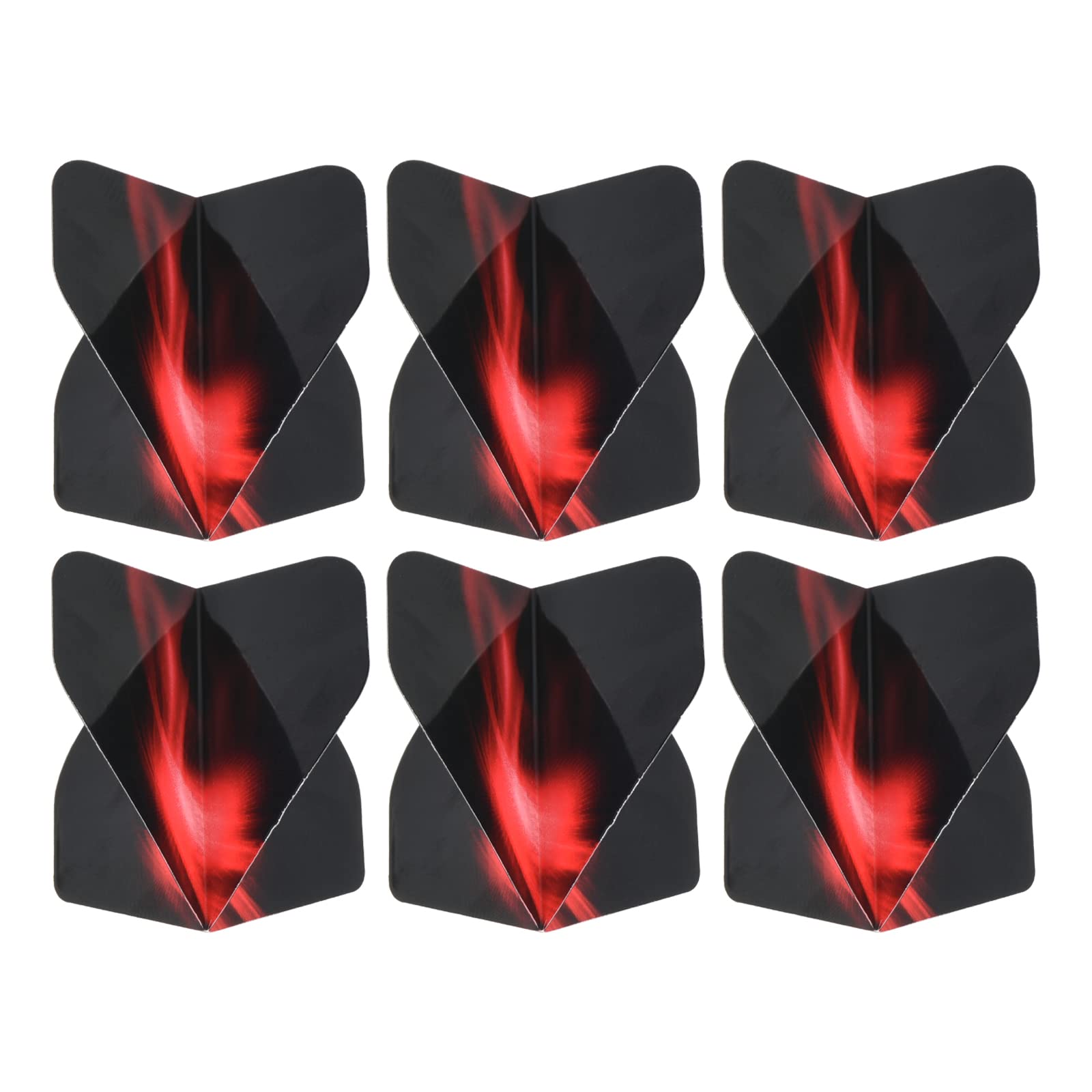 PATIKIL Dart Flights, 6 Pack PET Standard Darts Accessories Replacement Parts for Soft & Steel Tip, Black, Red