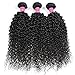 Allove Hair 6a 3bundles-pack 12 14 16inch Unprocessed Virgin Brazilian Kinkys Curly Hair Bundles Human Hair Extensions Weave 300g Natural Black
