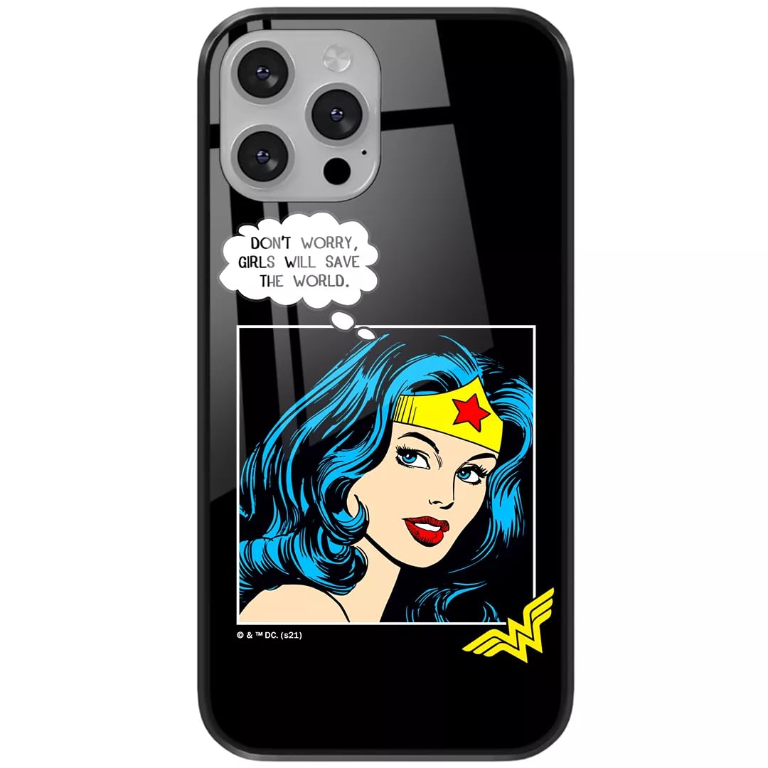 Ert Group Original Apple Iphone 13 Officially Licensed DC Wonder Woman 028 Tempered Glass Mobile Phone Case for Apple Iphone 13 Protective Case