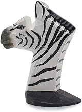 VIPbuy Hand Carved Wood Eyeglasses Holder Stand Zebra Animal Desk Decor view 4