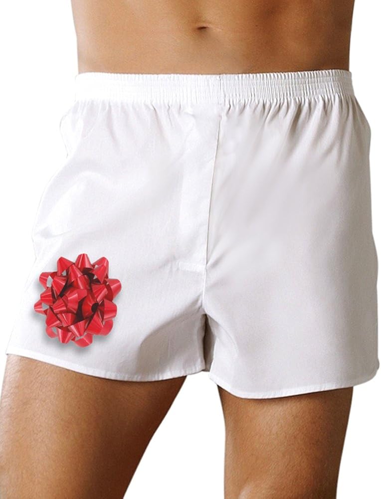 Red Present Bow Sexy Mens Boxers Underwear at Amazon Men’s Clothing store