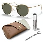 Ray-Ban RB3447 ROUND METAL Round Shaped Sunglasses for Men & Women with Official RAYBAN Eyewear Kit