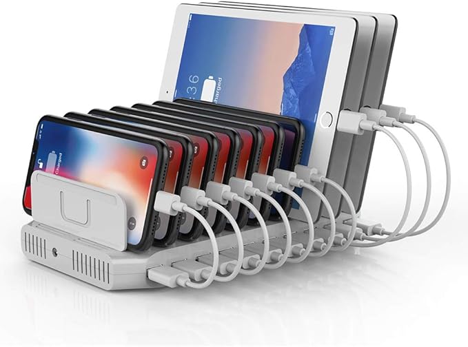 Station De Bureau Hub Voyage USB à Plusieurs Port 12A 60W Chargeur De Charge Rapide - Chargeur Pour Téléphone Mobile - Achat & Prix