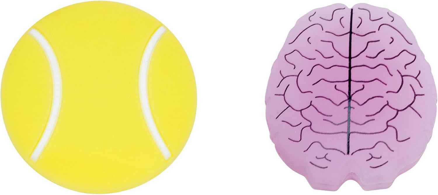 Gamma Sports String Things Vibration Dampeners(2-Pack) - Tennis Ball/Brain : Sports & Outdoors