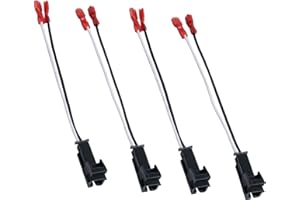 HSTECH 72-4568 2 Pairs (4 Pack) Speaker Harness for Selected General Motor Vehicles Total Adapters
