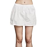 BEAUZSUZSANA 100% Cotton Pettipants for Under Dress Women Slip Shorts Culottes Plus Size