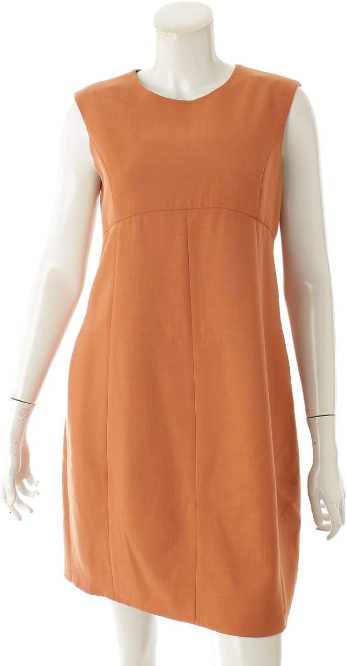 Amazon Co Jp フォクシー ノースリーブ Iライン ワンピース ドレス オレンジ 40 服 ファッション小物