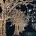 HONGM Solar String Lights 200 LED 75.5ft 8 Modes Waterproof Fairy Lights for Party, Christmas Tree, Curtains, Outdoors, Gardens, Wedding (2 Pack Warm White)