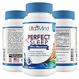 PERFECT SLEEP Natural Sleep Aid Pills - Fast Relaxation & Full Restful Night - Stay Asleep - Wake Up Refreshed - Safe Non-Habit Forming Formula w/ Melatonin & Valerian Root - 100% Money Back Guarantee