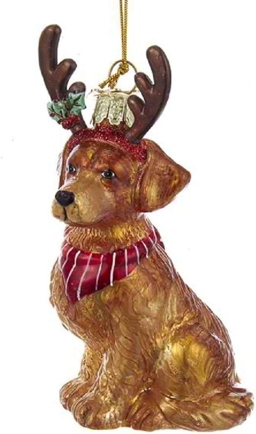 golden retriever ornament
