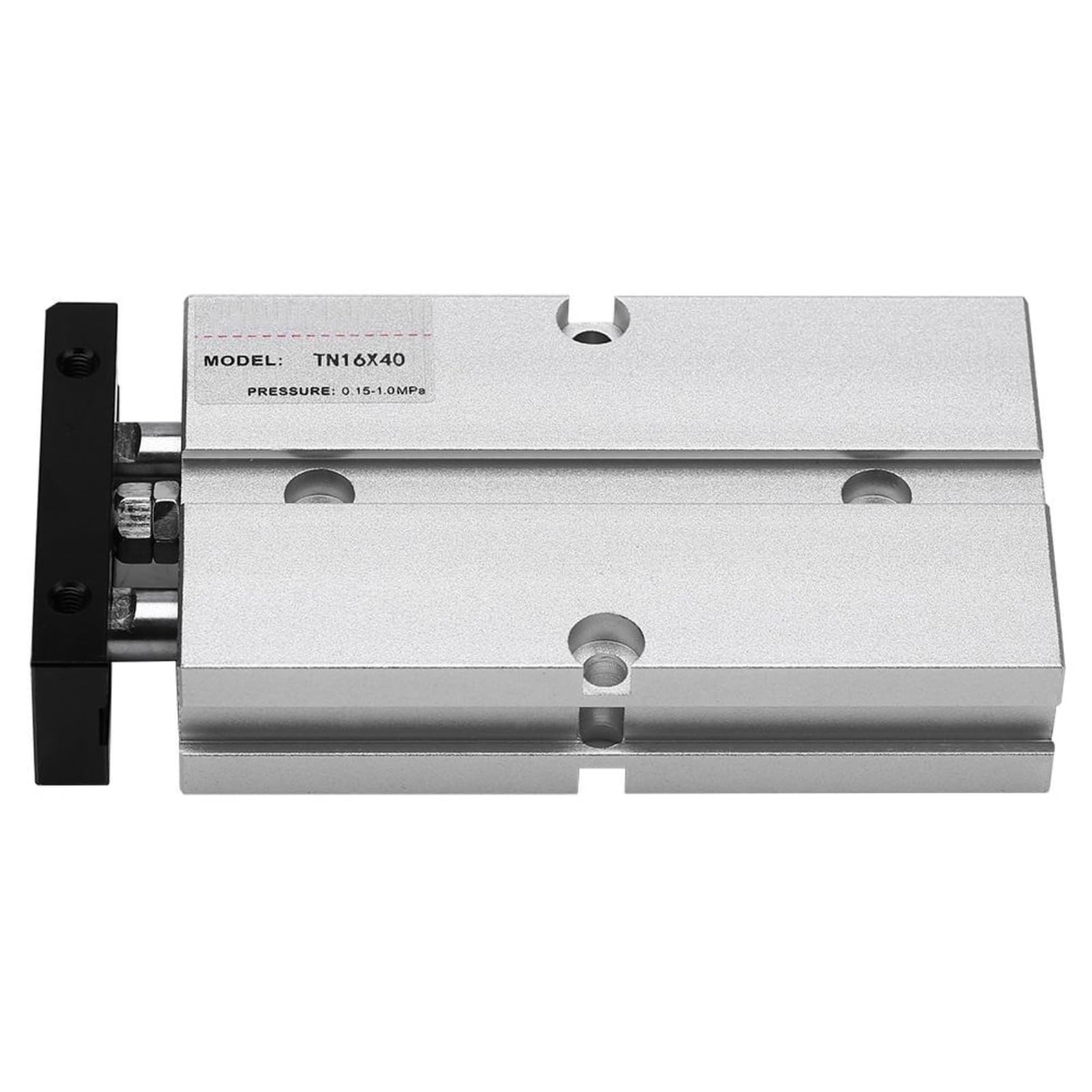 Broco 40mm Stroke Pneumatic Cylinder,16mm Bore Double-Rod Double-Acting Aluminum Alloy Pneumatic Air Cylinder (40mm Stroke)